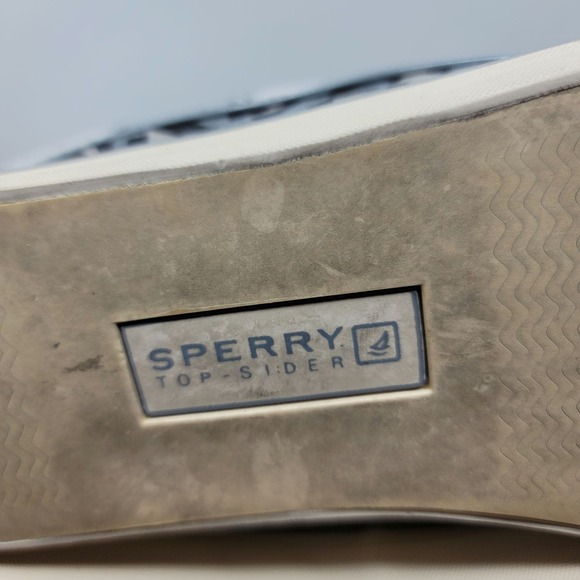 Sperry Top Sider Gray/Black Animal Style Shoes 8M - Picture 6 of 7